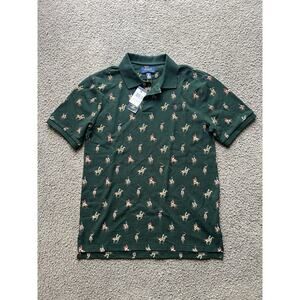 Polo Ralph Lauren Men’s Polo Shirt Green All Over Polo Player Horse XL 18-20